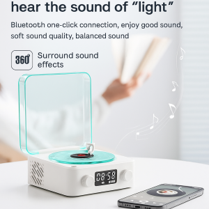 Life Aesthetics Bluetooth Listening to the Sea Atmosphere Light Sleep Aid Audio Living Aesthetics Desktop Clock Speaker