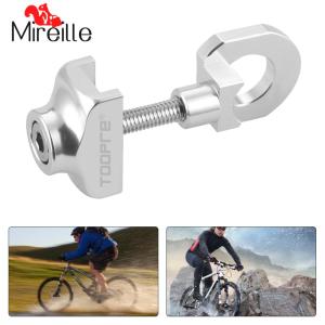 Bicycle Chain Adjuster Aluminum Alloy Bike Chain Tensioner Bike Bolt Screw for BMX Fixie Bike Single Speed Bicycle