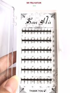 Mi Trụ Katun Độ Cong D_Hộp Lông Mi Katun Trụ Dày 0.07_Mi Thiết Kế Sẵn_Mi TrụMi KhayMi FanKeo Nối MiNhíp Tách Nối