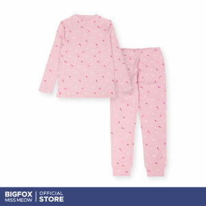 [Bộ thun Zip dài tay 01 311] Bộ dài tay cho bé trai bé gái Bigfox Miss Meow vải bozip mặc nhà mùa thu đông size đại trẻ em 3-11 tuổi 35kg