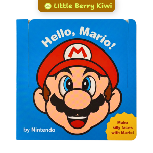 Hello Mario ! Its Yoshi ! | Interactive Nintendo Board Book | pull tabs flaps | Age 0-3 / Collector | super mario baby toddler peekaboo children birthday christmas gift present idea