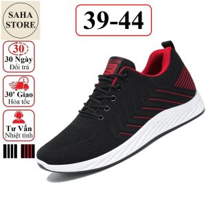 Giày sneaker nam fullbox SAHA201 chất vải thoáng khí êm chân cho chạy bộ sport thể thao giá rẻ trẻ trung thời trang
