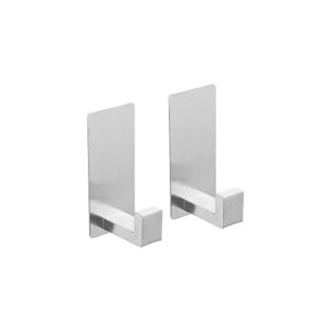 BAOKEMO Bathroom Towel Rack Tissue Holder Set Self-Adhesive Stainless Steel Square Bathroom Accessory Set