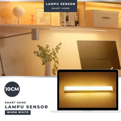 Lampu Sensor Gerak Magnetic Motion Sensor Lampu Stick Panjang LED/Lampu Tidur LED Tombol Multifungsi Lampu Belajar Lampu