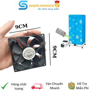 Quạt máy sấy quần áo quạt tốc độ cao 12V 9CM 8CM thay thế cho các dòng hút ẩm ShoplinhkienM2M