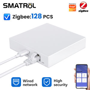 SMATRUL Tuya ZigBee 3.0 gateway control center Multi-function Home Appliances via Alexa Google Supports 150 device local scene linkage USB interface 2.4g network