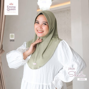 EmmaQueen - Jilbab Sheila Plain Daily Hijab Kerudung Sport Pet Jersey Premium Size Standar