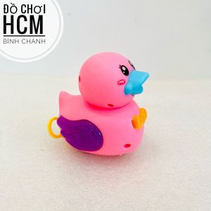 [RÚT CÓT LÀ CHẠY - SÁNG ĐÈN] Đồ chơi Vịt con chạy bằng cót dây phát sáng vịt vàng dễ thương cho bé chơi trên sàn 2226