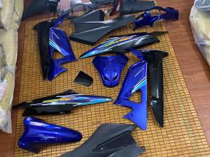 Bộ vỏ nhựa xe máy Wave A/Rs/S 100 hàng Việt Nam loại 1 màu Xanh Đen