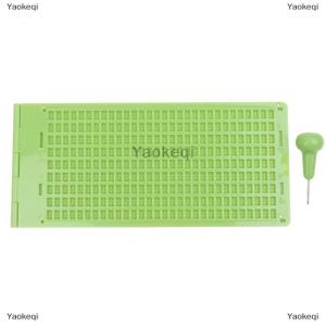 [COD] Yaokeqi 1Set 9Lines 30 Cells Practical School Braille Portable Writing Slate With Stylus