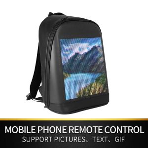 Smart Led Mesh Pix Backpack Led Advertising Light Waterproof WiFi Version Backpack Outdoor Climb Bag Walking Billboard Bags