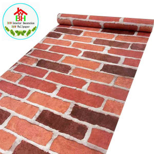BHW Wallpaper Bricks Design Self adhesive Waterproof Wallpaper Fabric Safety Home Decor Wall covering For Living Rome B5