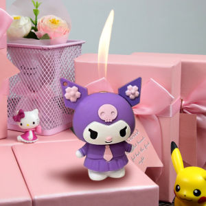 【Buy 1 get 1 free】Inflatable Open Flame Butane Lighter 3D Metal Cute Cartoon Pattern Lighter Smoking Accessories Refillable Adjustable Lighter