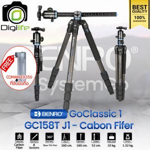 Benro Tripod GC158T J1 Carbon Fiber ขาตั้งกล้อง Monopod Top View กางราบ กลับหัว / Digilife