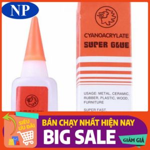 [Keo Trong Suốt] Keo Dán 502 không tạo khói Keo Dính Sư Tử Cam Keo Dán Sắt Kính Giày Dép Túi Xách Nhựa. - Siêu Dính