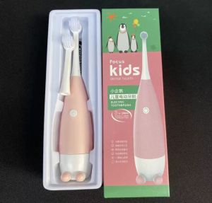 Home Use Baby Childrens Electric Toothbrush Ultrasonic Cartoon Design Soft Bristles Waterproof Fully Automatic USB Charging Preferred Gift Dental Care
