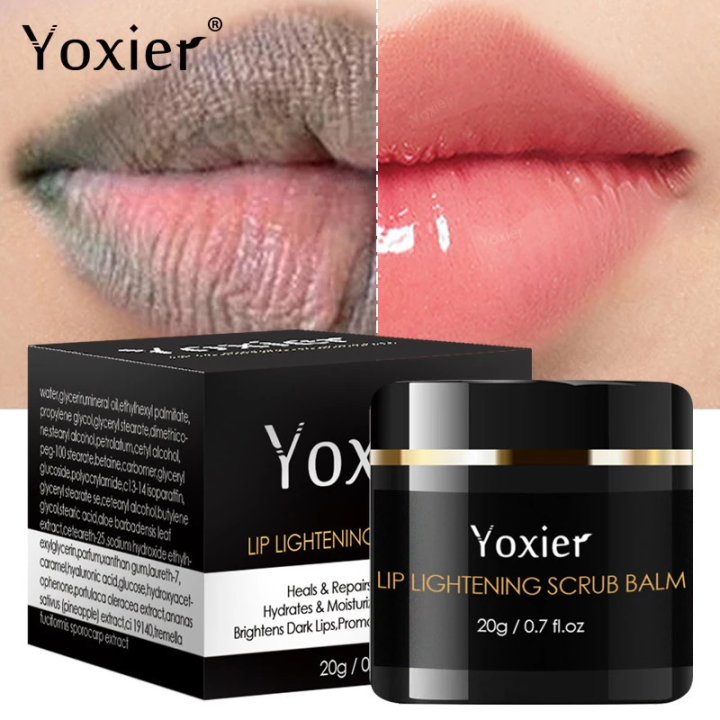 Yoxier Lip Lightening Scrub Balm Remove Dull Lips Moisturizing Anti