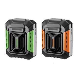 พัดลมคลิปหนีบแบบพกพาเข็มขัดสวมใส่ได้พื้นผิวพลาสติกติดตั้งที่เอว14000รอบต่อนาทีเหมาะสำหรับการตั้งแคมป์และการเดินทางกลางแจ้ง