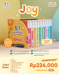GMB Boardbook Perpustakaan Pertamaku Grow The Seed / Fist Islamic Word / Buku Anak Kekinian