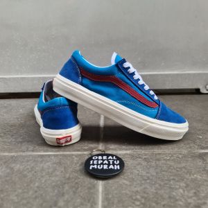OBRAL SEPATU SNEAKERS VANSE OLD SCHOOL VAULT OG BIRU LAUT MERAH IMPORT QUALITY 36-43 SEPATU VULCANIZED KANVAS MURAH 100%