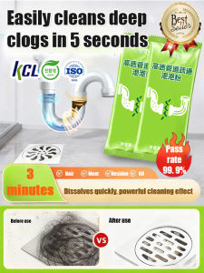 High-speed Drain Cleaner With Active Oxygen Bubble Powder Bag Powerfully Dissolves Grease In Kitchen Drains And Unclogs Toilets