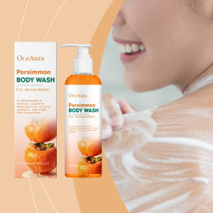 new Persimmon Body Wash - A Gentle Body Wash for Mild Cleansing Refreshing Moisturizing Hydrating and Nourishing the Skin Free Shipping