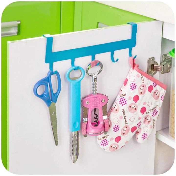 Plastic Hook Rack for Kitchen or Door with Three Available