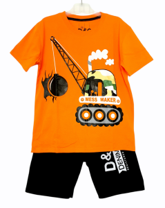 Setelan anak laki laki Mess Maker fullprint Size 2-10 Tahun