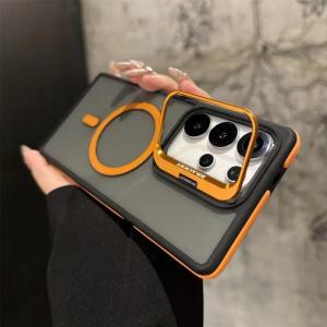 【Super low price】For Magsafe Magnetic Metal Lens Protection Stand Case For Galaxy Samsung S25 S24 S23 S26 Ultra Plus FE Shockproof Cover Bumper