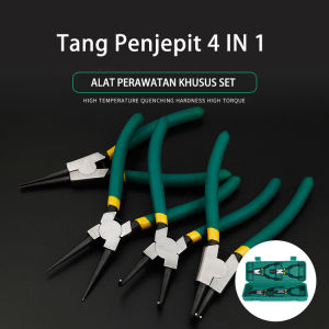 Combination Multifungsi Tang Circlip Internal 4 in 1 Set 7 Inch Set Tang Circlip Bengkok