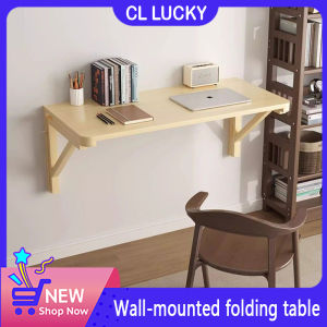 Double Support Solid Wood Wall Mounted Desk Office Table Folding Table Garden Leisure Table Computer Desk Study Table Folding Storage Table