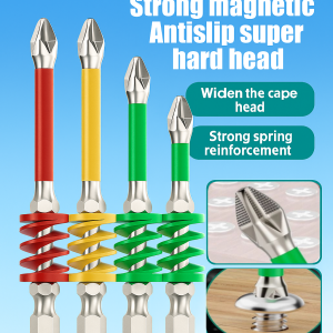 Strong Magnetic Steel Cross Head Super Hard Non-Slip Cross Head Single Head Screwdriver Set Electric Drill Bit Tool