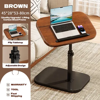 JIAJU Adjustable Bedside Table Rotate Sofa Side Table Study Bedroom Small Jadual Sisi Katil Boleh Diubah Putar Jadual Sisi Sofa Kecil Cuti 可升降旋转床边桌