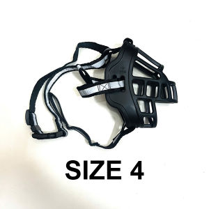 Rọ mõm cho chó bằng silicon mềm mại thoải mái dây có băng keo phản quang 6 size