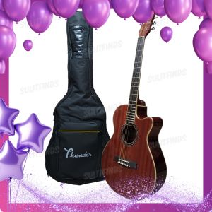 Thunder Acoustic Guitar A100 with Fishman Presys EQ - Brown