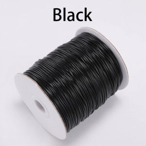 Bracelet Thread Jade Thread Jade Rope Braided Thread 1.0Mm Black/White Cotton Wax Thread