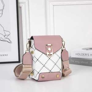 HY BAG #505 FASHION WOMENS LEATHER SMALL SQUARE SLING CROSSBODY PHONE BAG FOR WOMEN