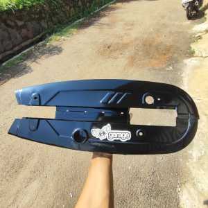 Stengkas Honda grand Tutup rantai Astrea grand bulus setengkas  legenda 1 legenda 2 Hitam