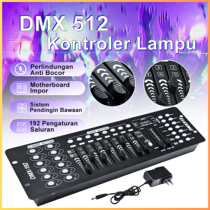 COD KIRIM CEPAT SHEHDS Mixer Lampu Sorot Panggung Lighting Controller DMX Console DJ 192CH - SHE-DMX512