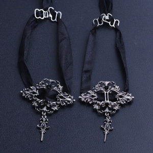 Gothic Choker Necklace Black Lace Choker Necklace for Women Black Necklace Gothic Halloween for Vampire Decor