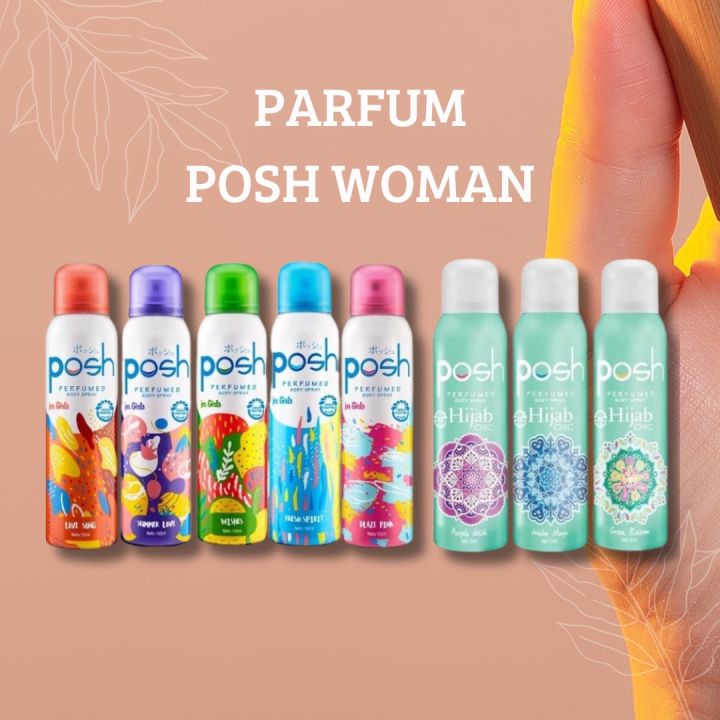 Posh Woman Hijab Body Spray Wanita 150 ML Parfum Tahan Lama