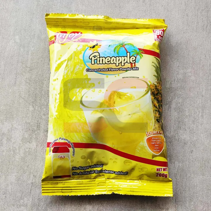 Injoy Pineapple Unsweetened Powdered Drink 200g Bundled with 10x ...