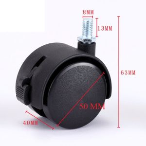 Bánh xe ghế văn phòng Bánh xe ghế xoay bền chắc Bánh xe nhựa Bánh xe xoay