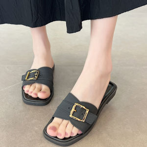 NDDshop สุดฮิต รองเท้างแตะแฟชั่นผู้หญิง ทรงสวย พื้นไม่หนา รูปทรงน่ารัก เลือกได้ 3สี สไตล์เกาหลีเกาใจ น่ารักไม่ไหว ดีแบบไม่ควรพลาด