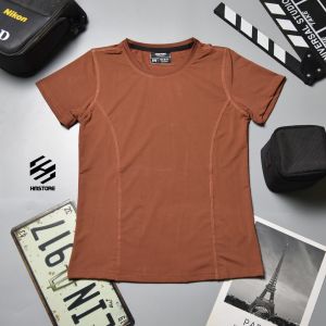 Áo thun thể thao nữ tập gym yoga chất thun cotton lạnh thấm hút mồ hôi thoải mái vận động