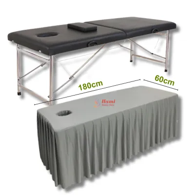 Giường Vali gấp gọn chân inox chắc chắn 180*60*65cm nhập khẩu đủ phụ kiện | Giường phun xăm giường spa gấp gọn