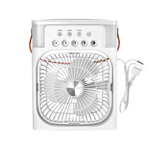 Cool And Comfortable Environment Chiller Electric Fan 5-Hole Spray Fan Type-C Rechargeable Angle Adjustment Cool Large Circulating Air Supply Cool Breeze