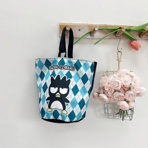 iFASHION 2210 Sanrio Kuromi Hello Kitty Kids Canvas Lunch Tote Bag Beg Tangan Kanvas Comel