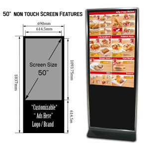 32"-50" Non Touch High Density 1080p HD COmputer SMart LCD Advertising Player Digital Signage Display
