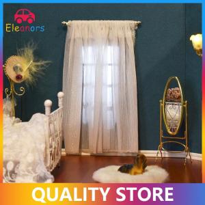 [Eleanor] 1:12 Dollhouse Miniature Curtain Rod Metal Hook Up Rings Window Fitgs Furniture Model Decor Toy Doll House Accessories